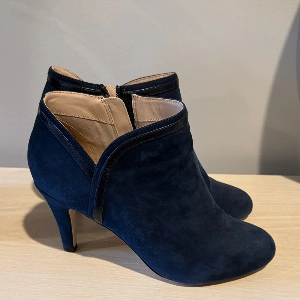 Sole Society Navy Ankle Booties - Picture 2 of 3